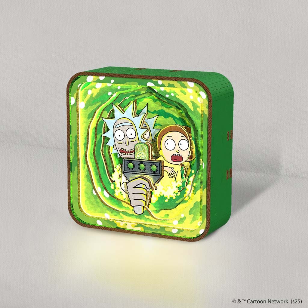 Rick and Morty Forever - 3D DIY Wooden Puzzle Night Lamp - Image 3