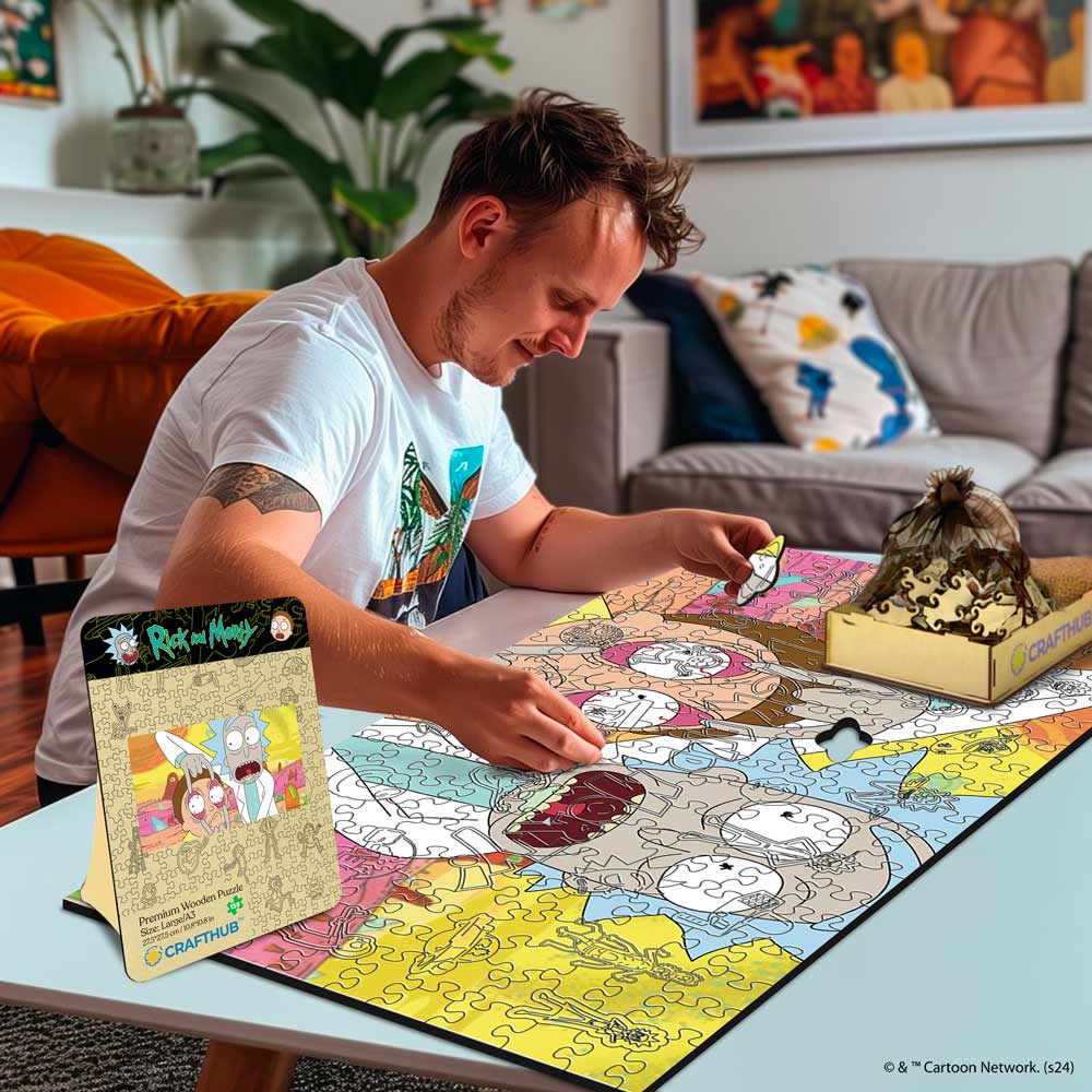 Rick and Morty Look At That - Wooden Jigsaw Puzzle - Image 2
