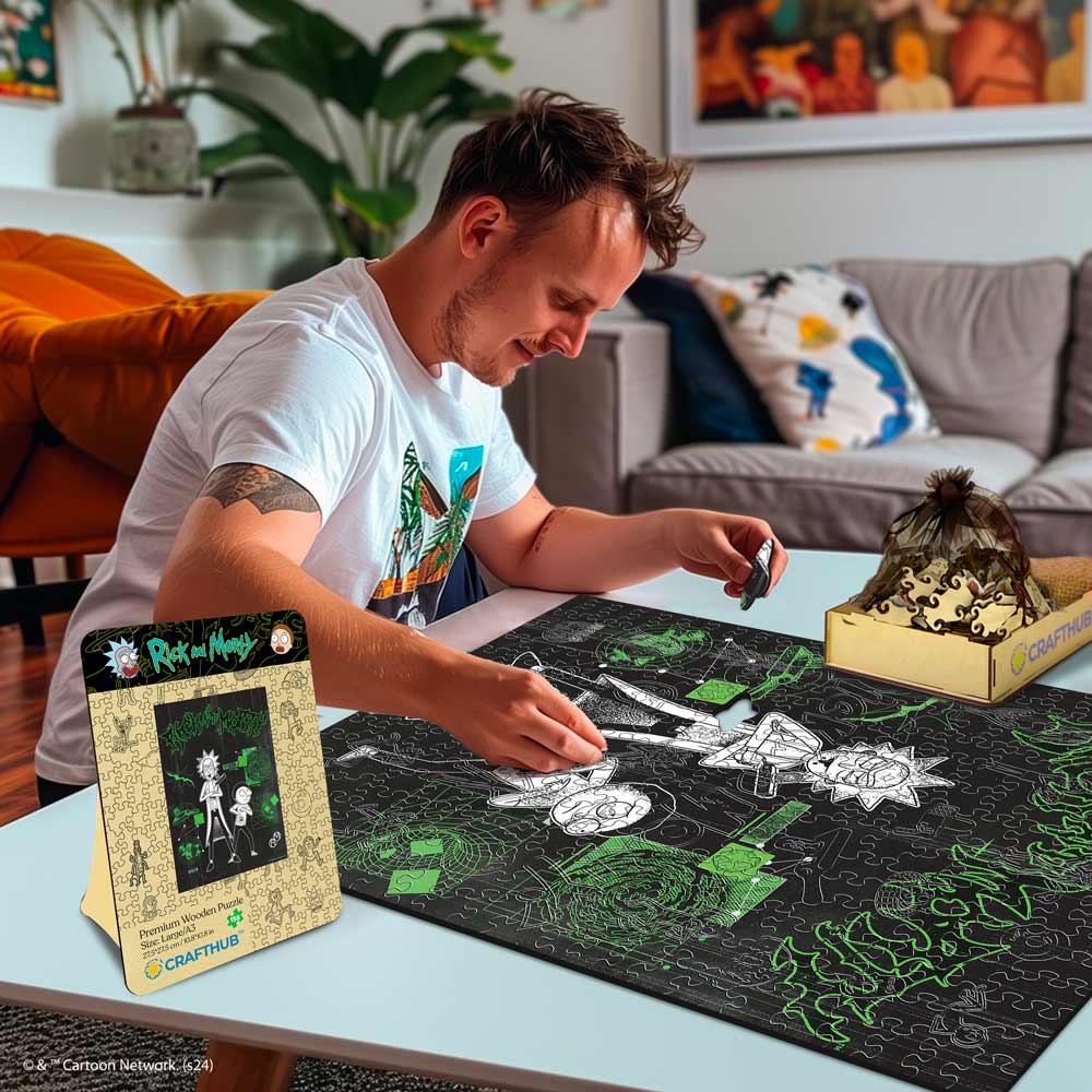 Rick and Morty - Wooden Jigsaw Puzzle - Image 2