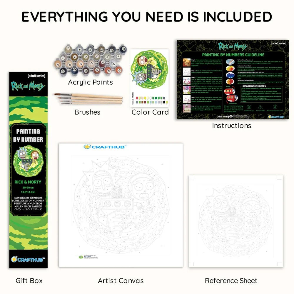 Rick & Morty - Paint By Numbers Kit - Image 3
