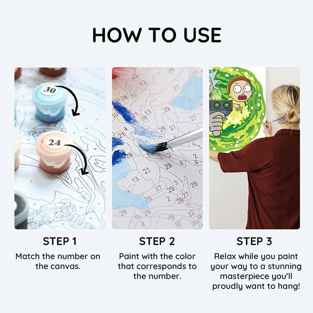 Rick & Morty - Paint By Numbers Kit - Image 4