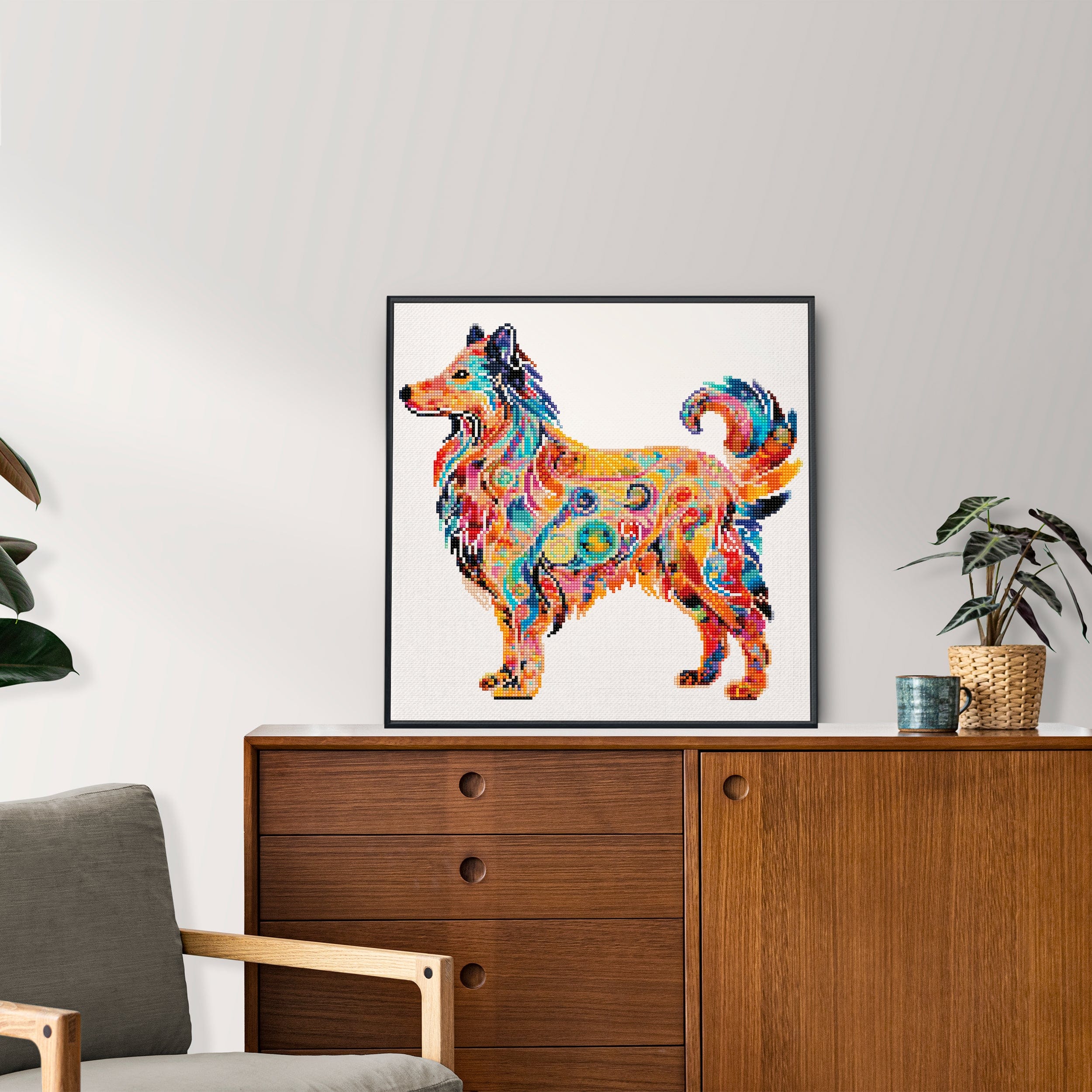 Rough Collie Dog - Diamond Painting Kit - Image 2
