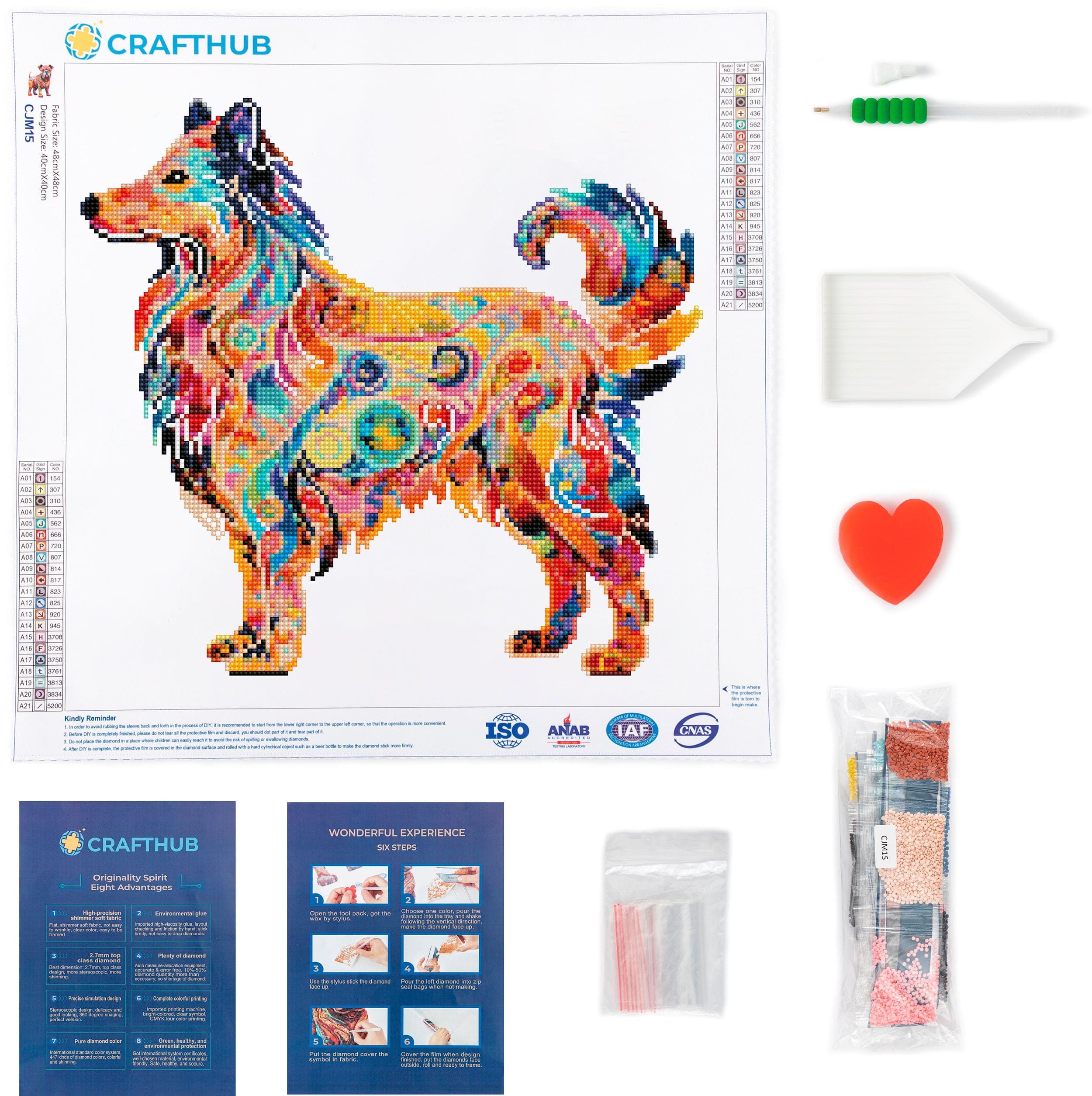 Rough Collie Dog - Diamond Painting Kit - Image 3