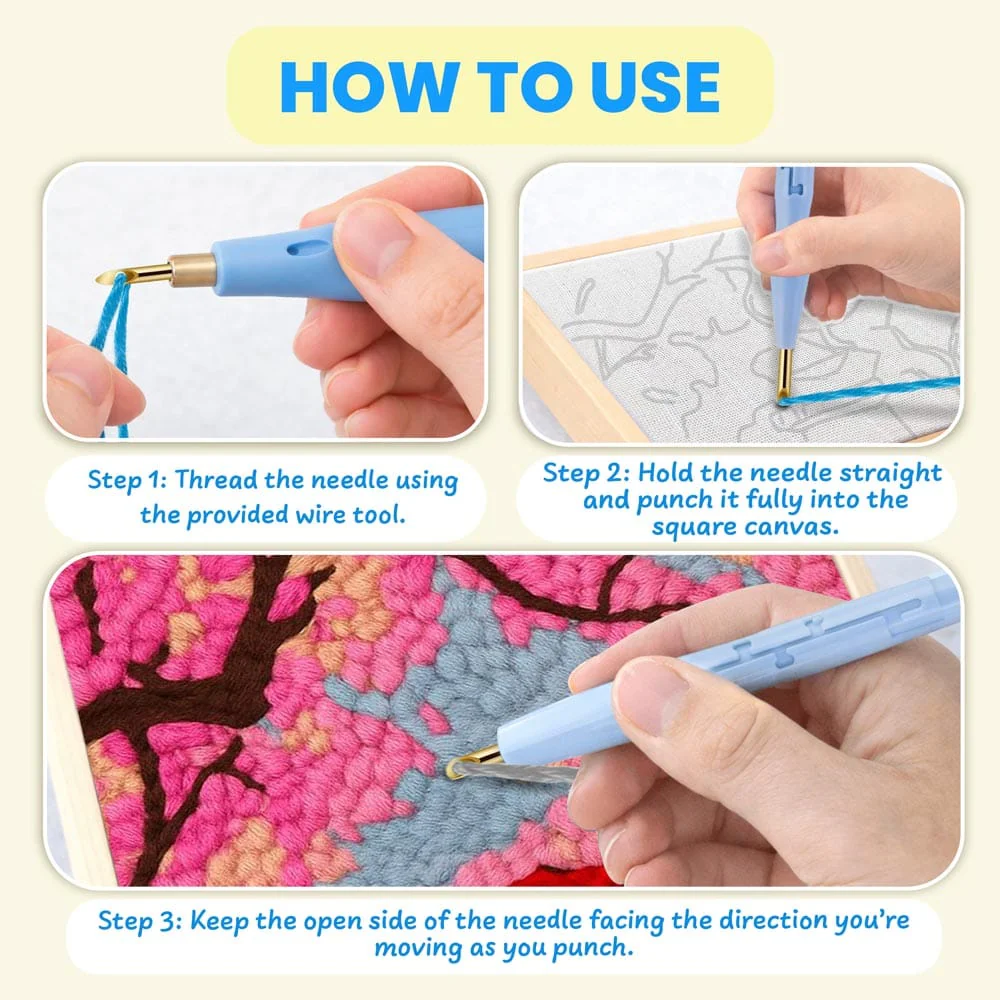 Sakura Shrine - Punch Needle Kit - Image 4