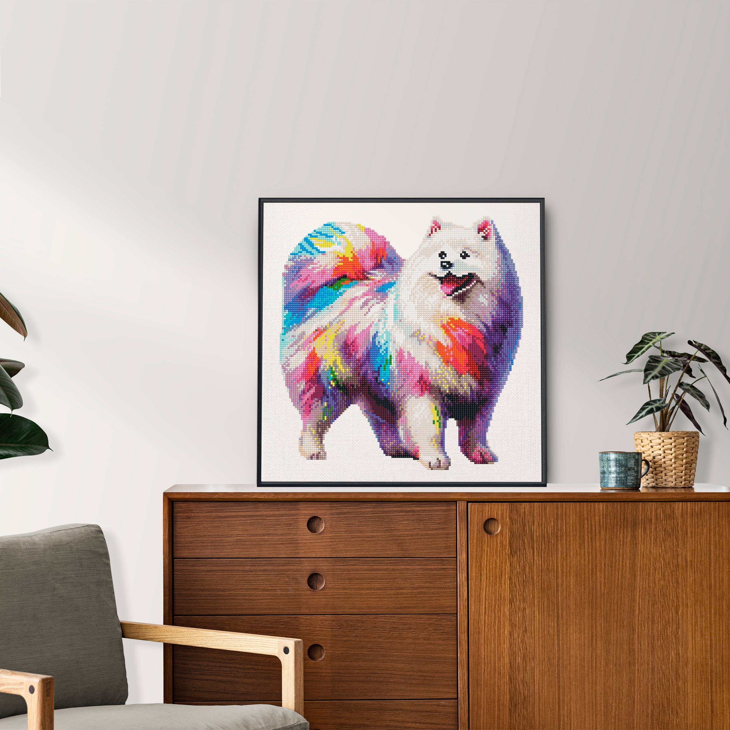 Samoyed Dog - Diamond Painting Kit - Image 2