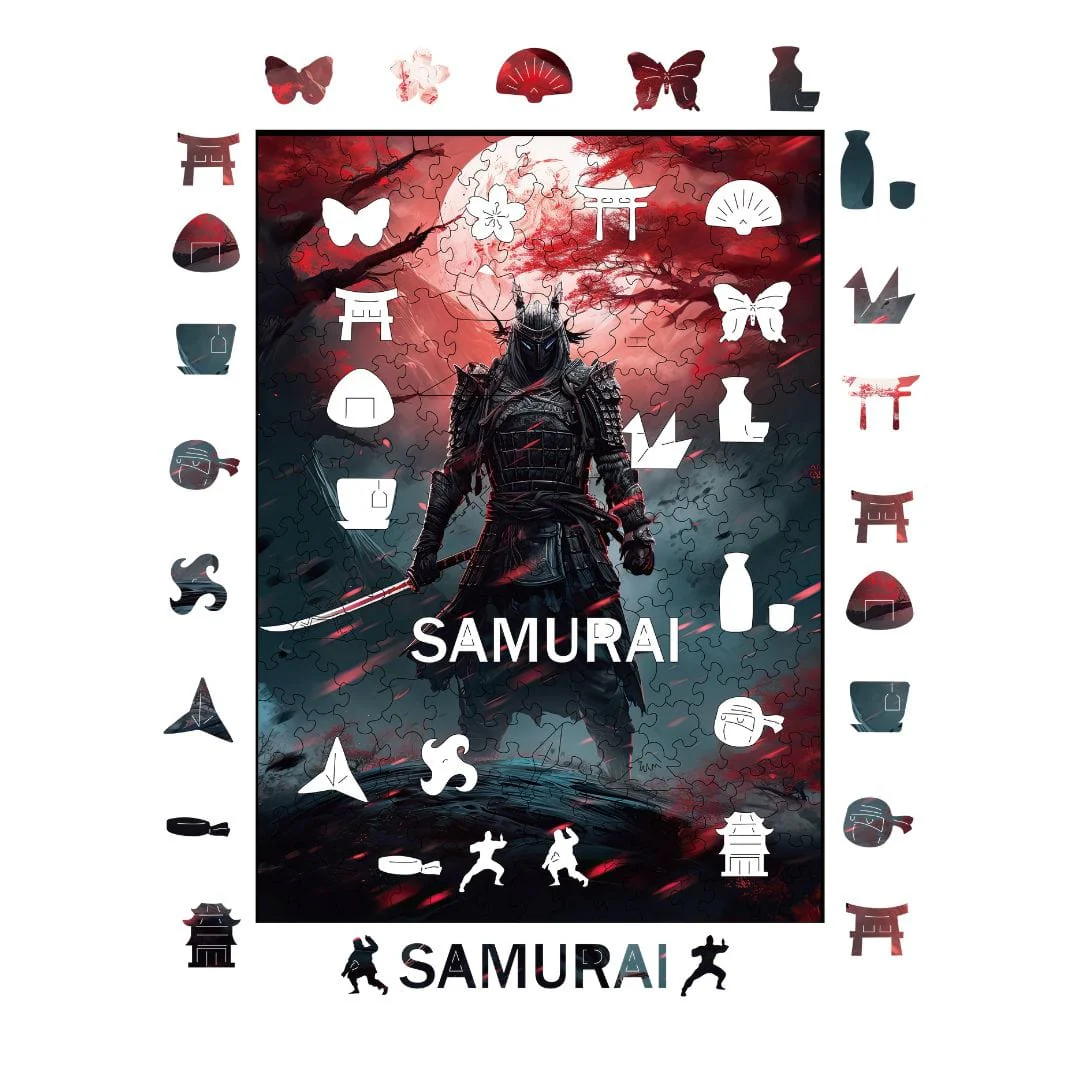 Samurai - Wooden Jigsaw Puzzle - Image 6