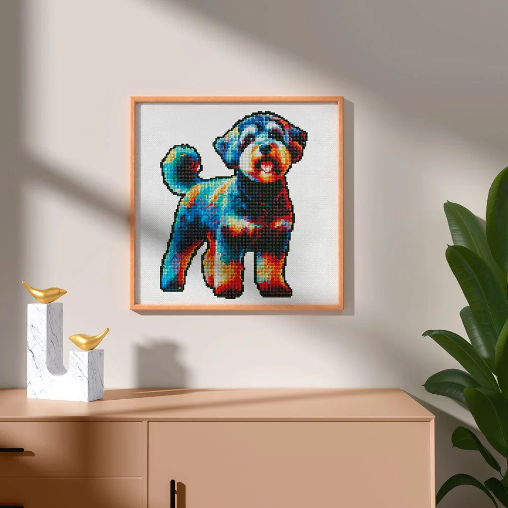 Schnoodle Dog - Diamond Painting Kit - Image 2