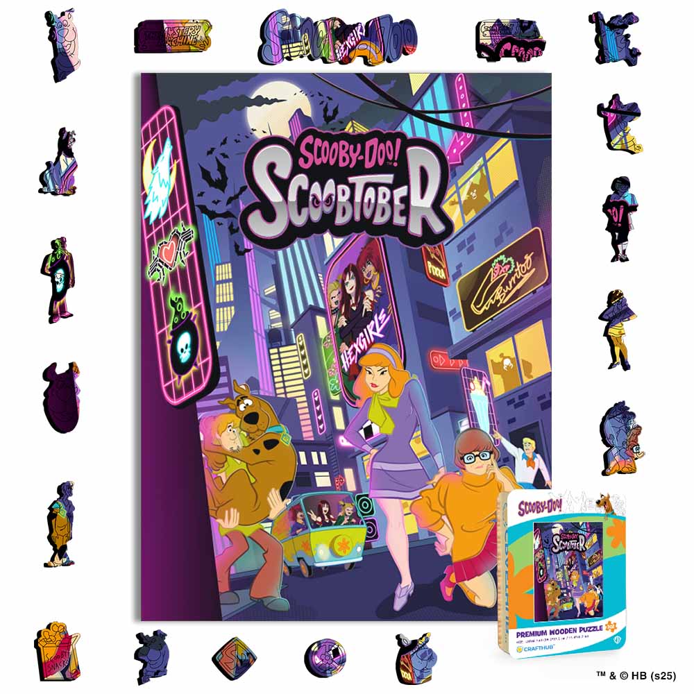 Scoobtober City Scene - Wooden Jigsaw Puzzle