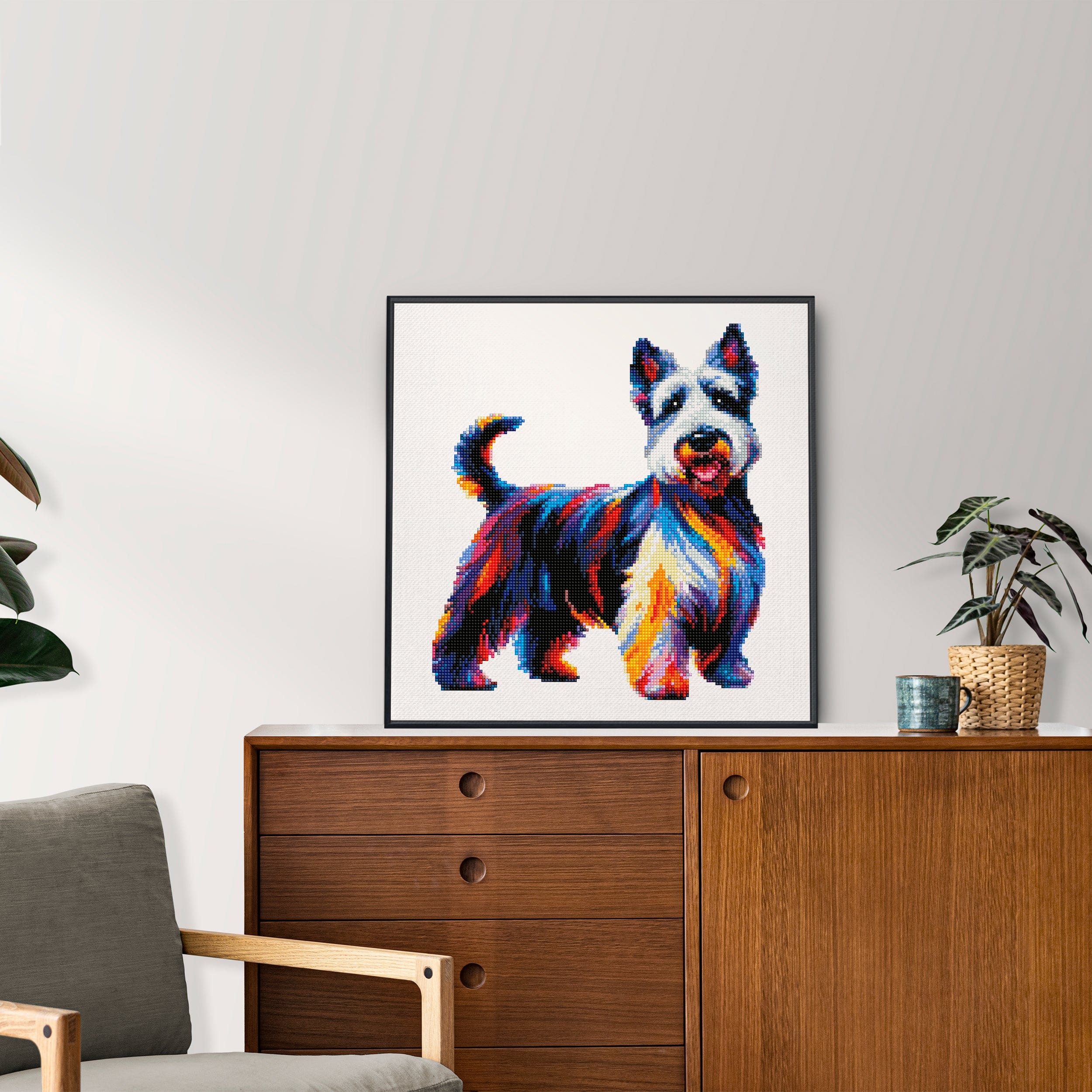 Scottish Terrier / Scottie Dog - Diamond Painting Kit - Image 2