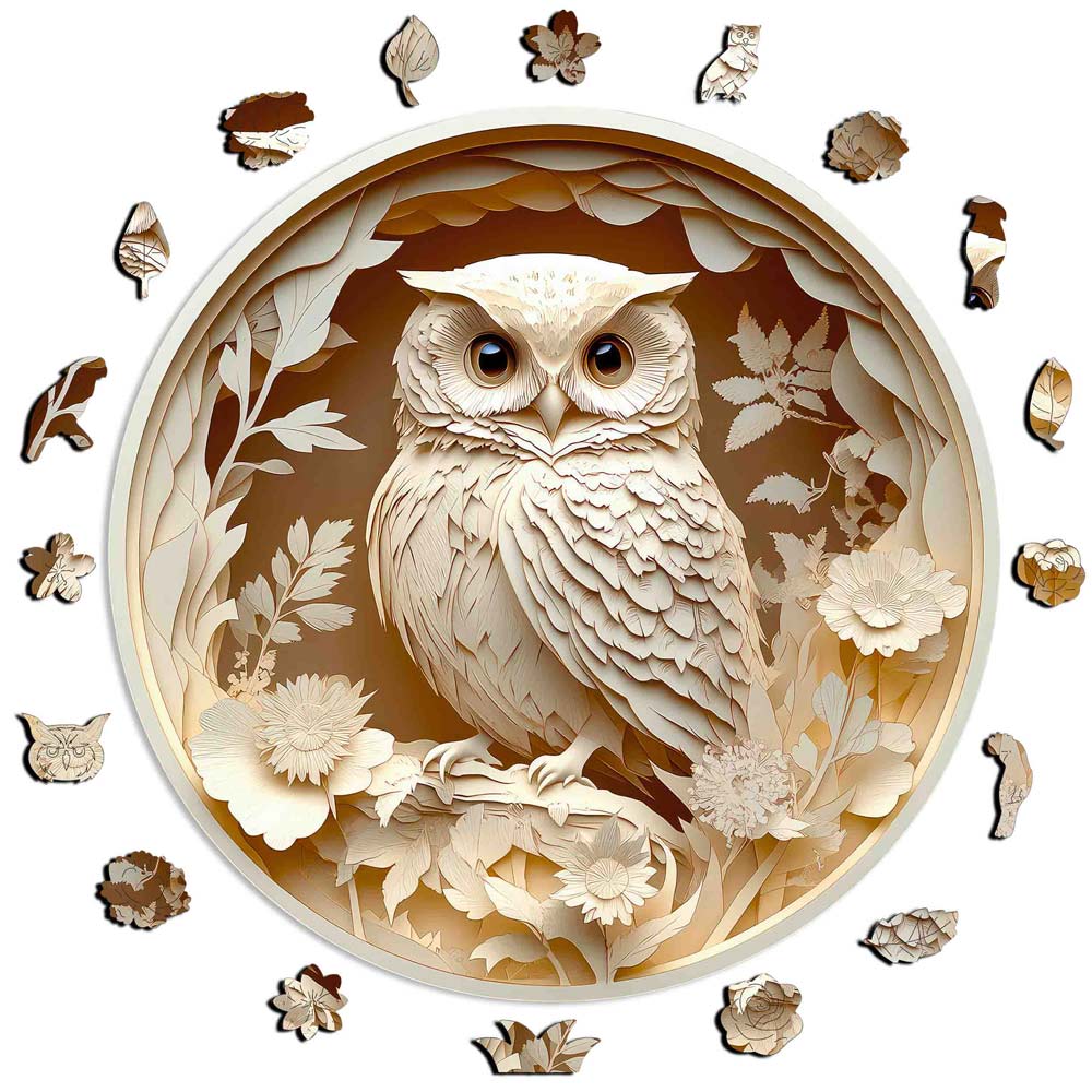 Sculpted Owl - Jigsaw Puzzle - Image 3