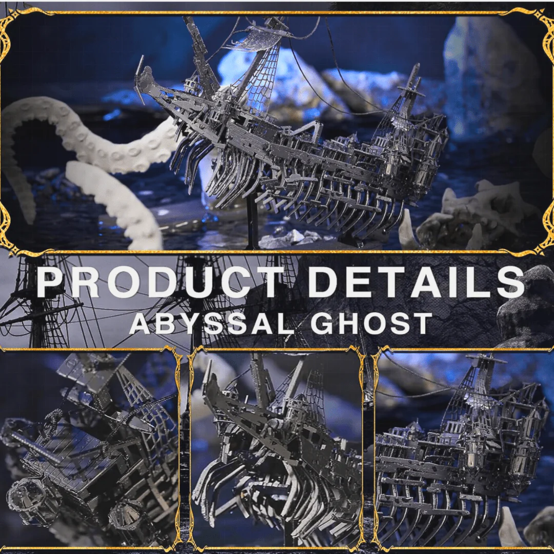 Sea Ghost Pirate Ship 3D Metal Puzzle - Image 3
