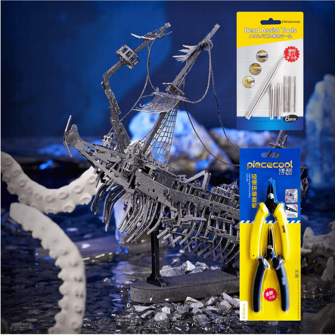 Sea Ghost Pirate Ship 3D Metal Puzzle - Image 6