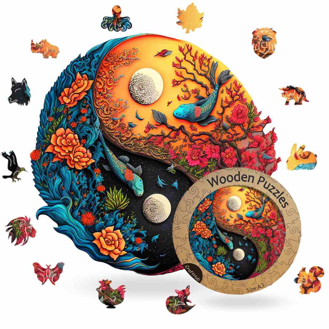 Sea Life Yin Yang - Jigsaw Puzzle - Image 4