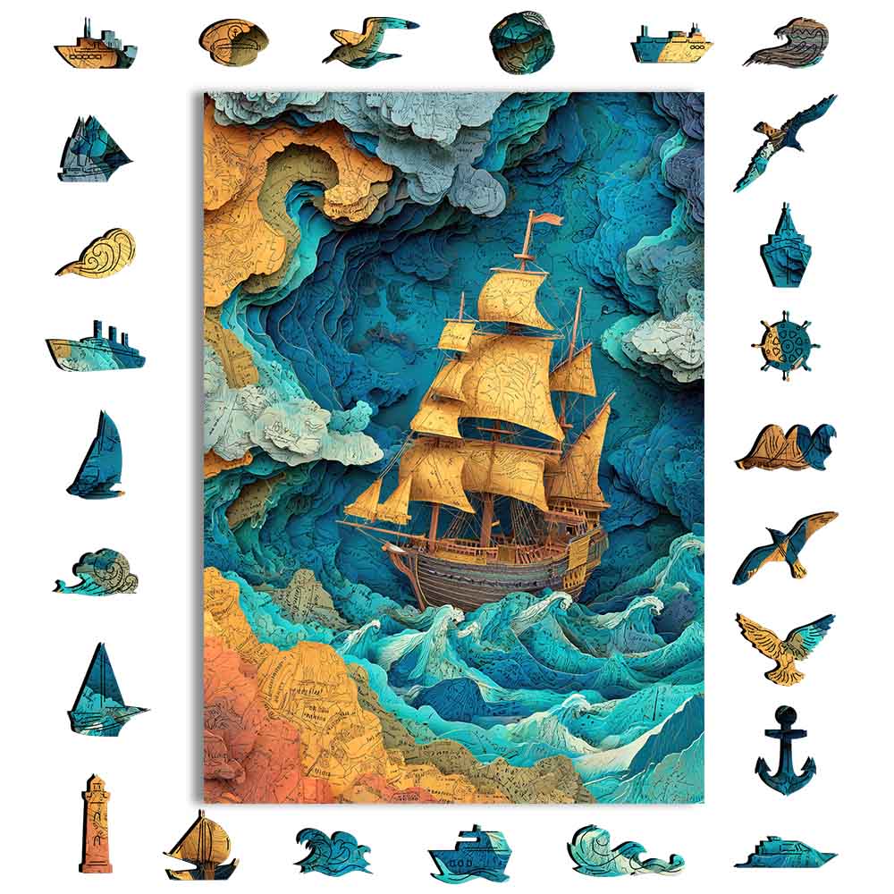 Sea of Maps - Jigsaw Puzzle - Image 3