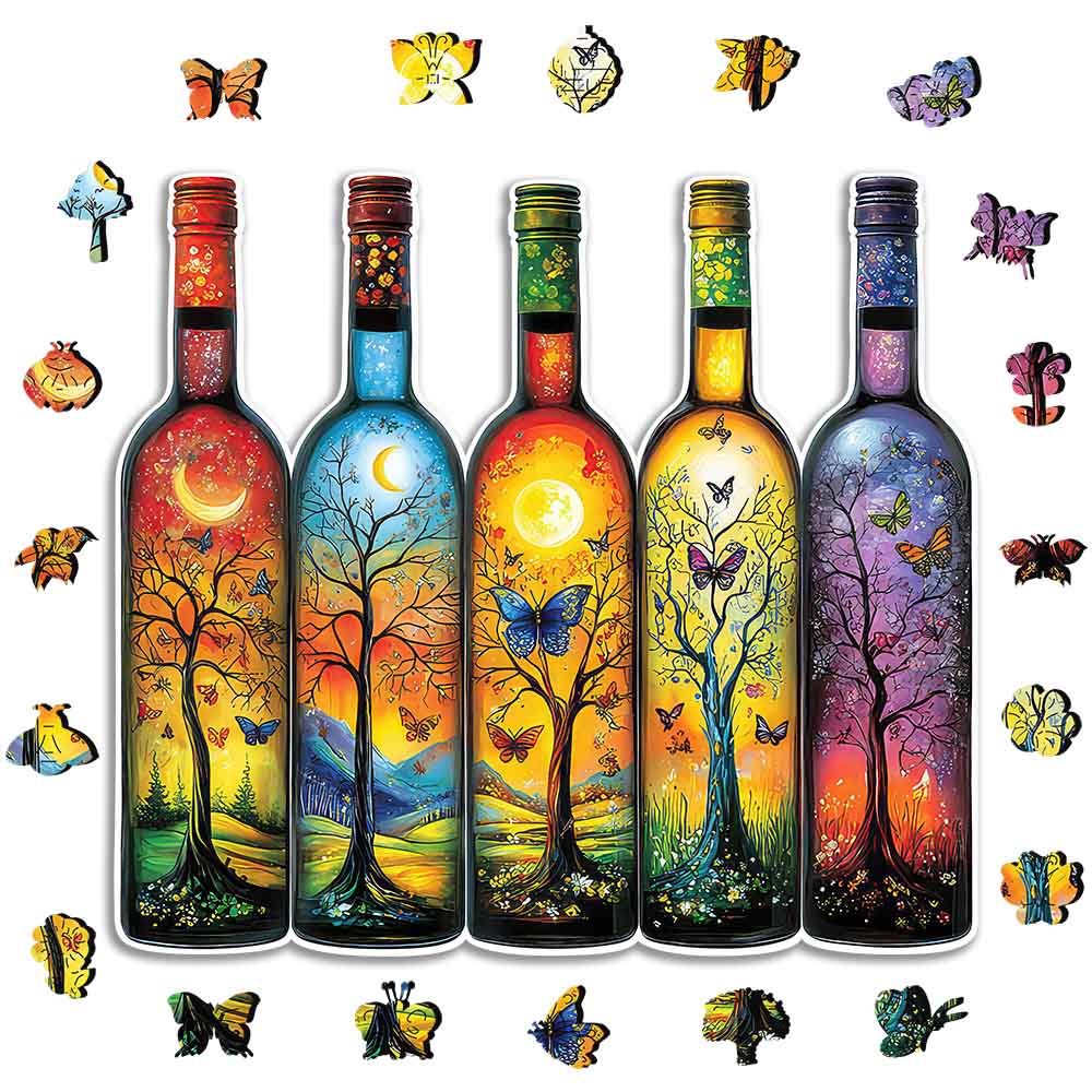 🔥Last Day - Secret Bottles - Wooden Jigsaw Puzzle - Image 3