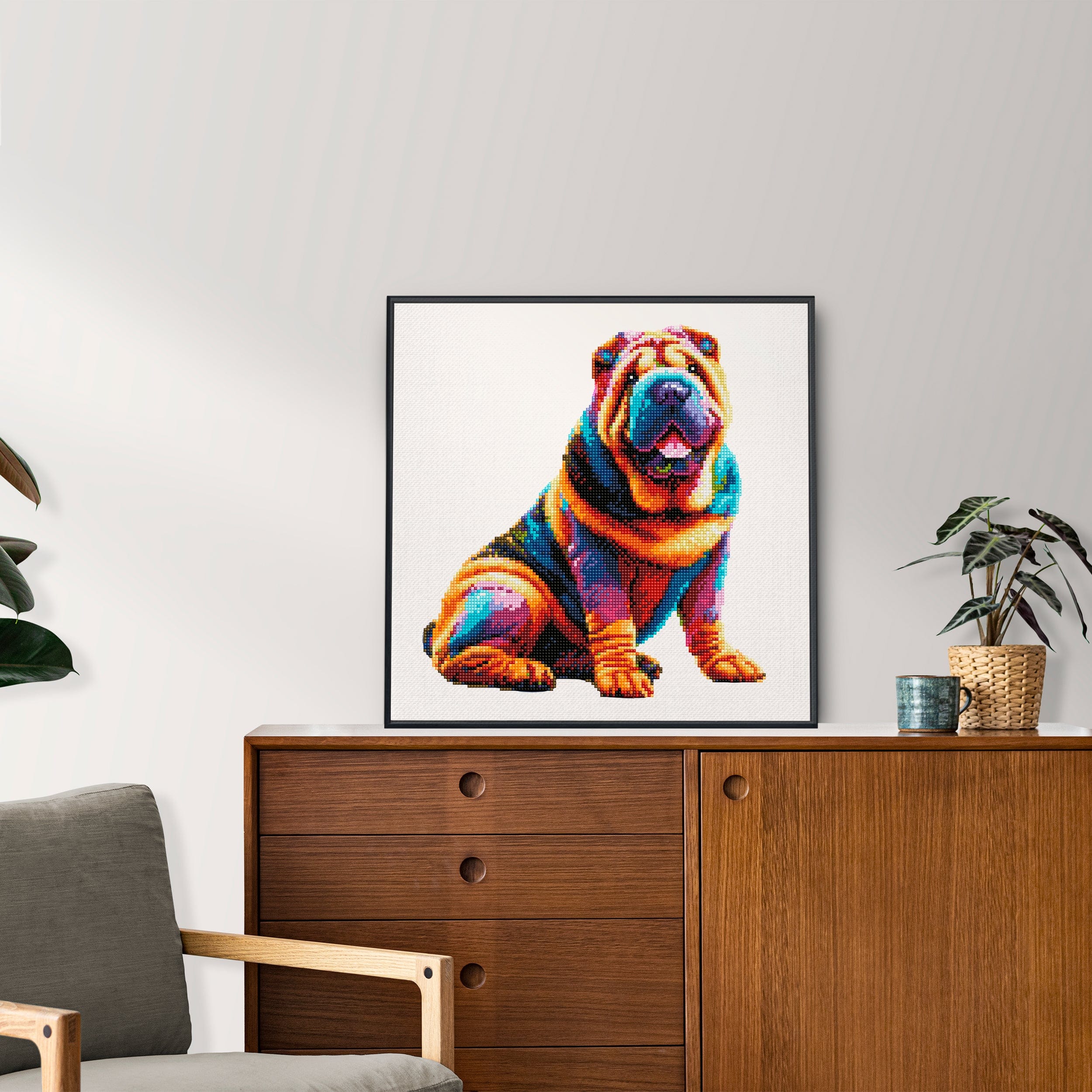 Shar Pei Dog - Diamond Painting Kit - Image 2