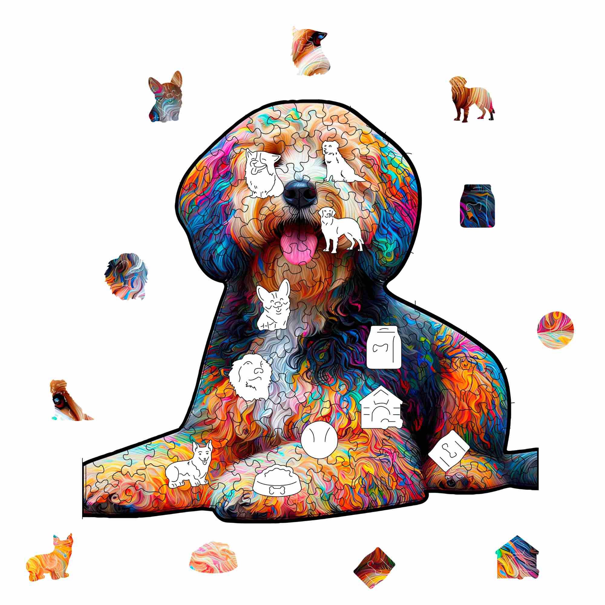 Sheepadoodle Dog - Jigsaw Puzzle - Image 3