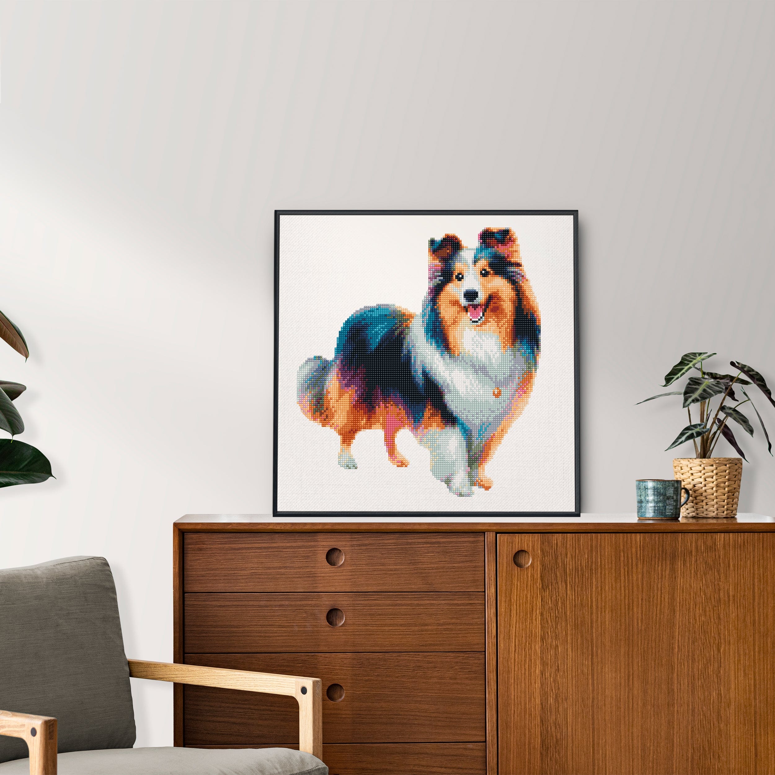 Shetland Sheepdog / Sheltie Dog - Diamond Painting Kit - Image 2