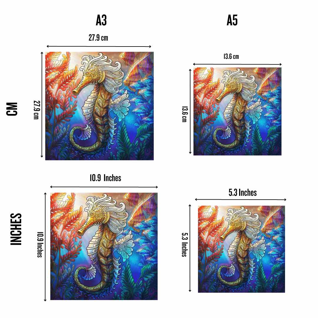 Shining Seahorse - Jigsaw Puzzle - Image 3