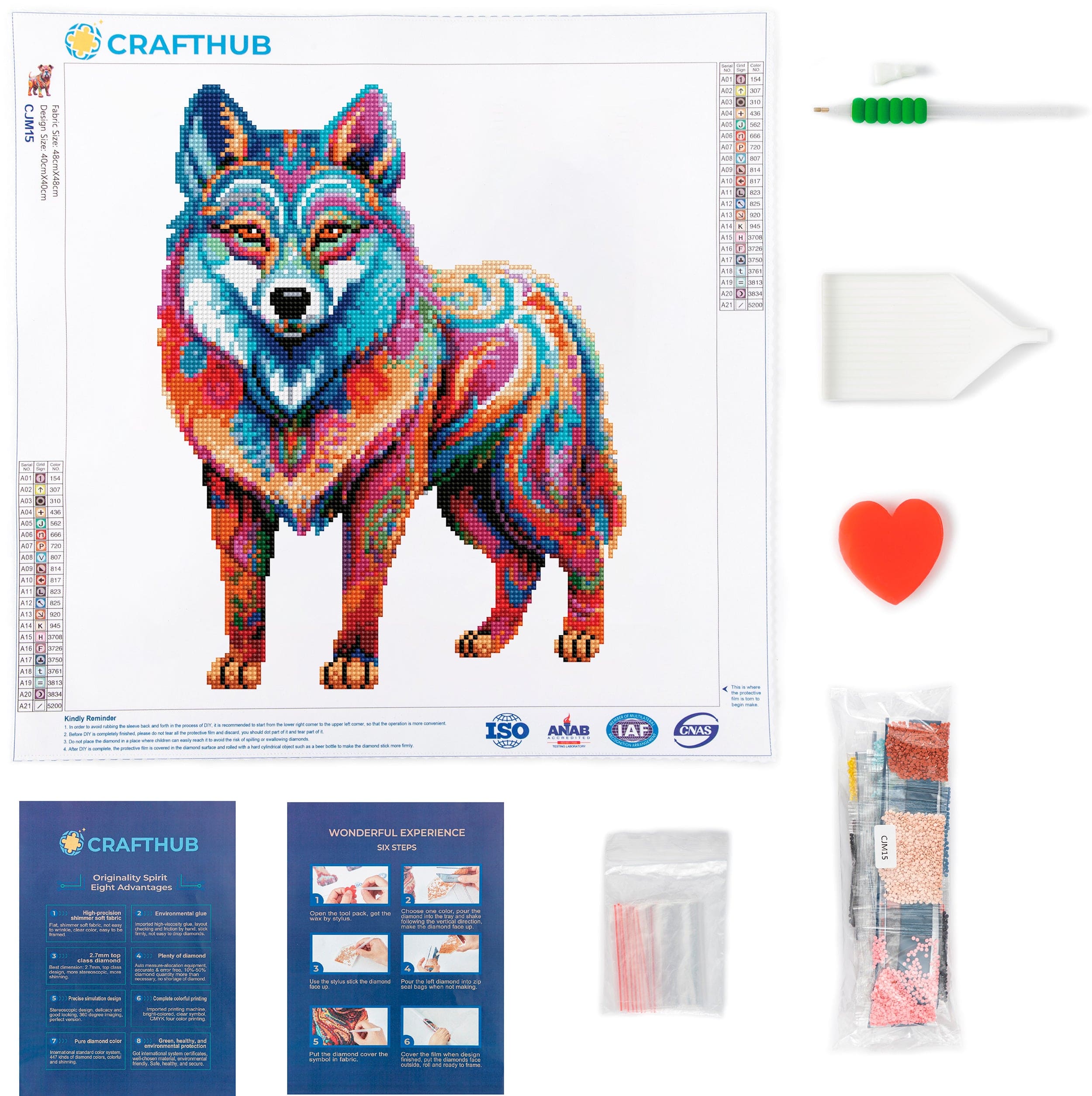 Siberian Husky Dog - Diamond Painting Kit - Image 3