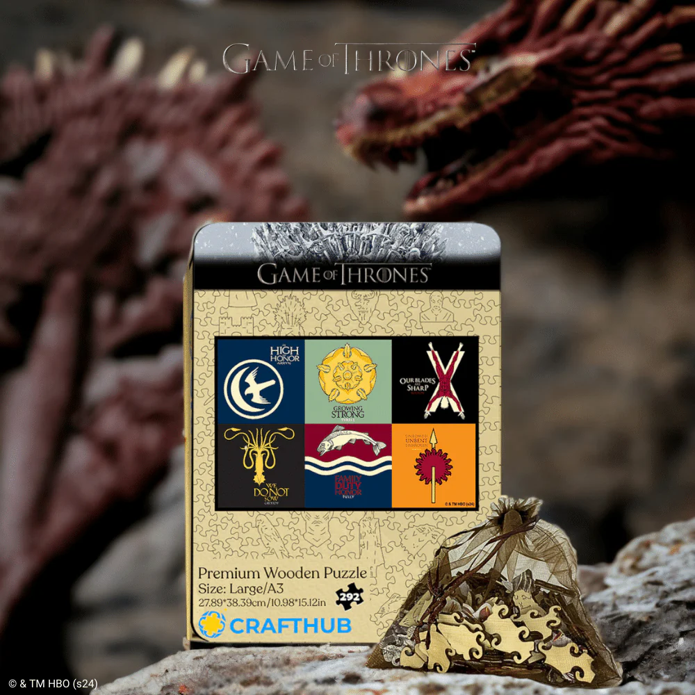 Sigils of the Houses of Westeros - Wooden Jigsaw Puzzle - Image 2