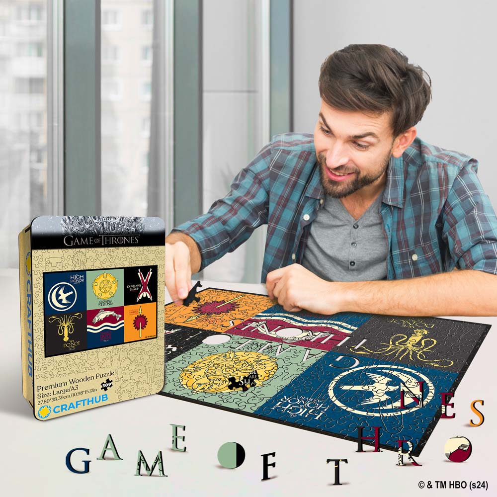 Sigils of the Houses of Westeros - Wooden Jigsaw Puzzle - Image 3