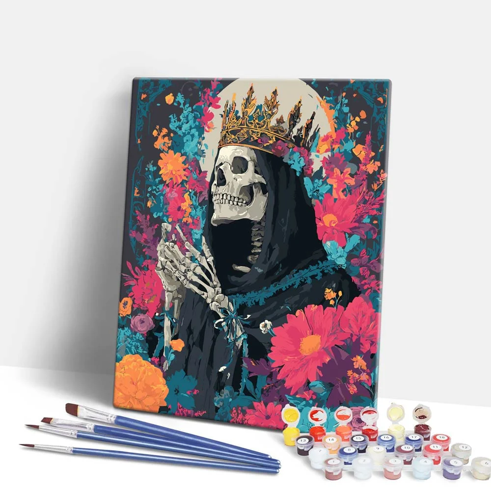Skull King - Paint By Numbers Kit - Image 4