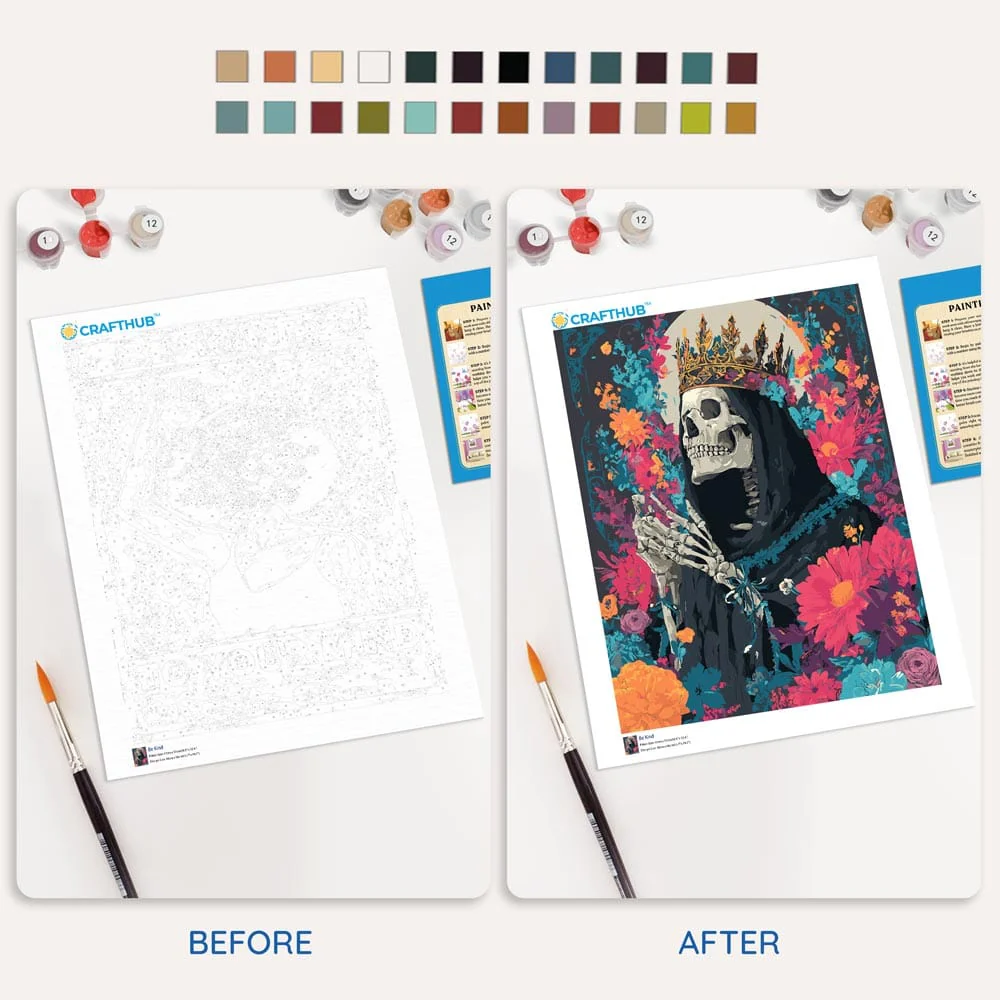 Skull King - Paint By Numbers Kit - Image 5