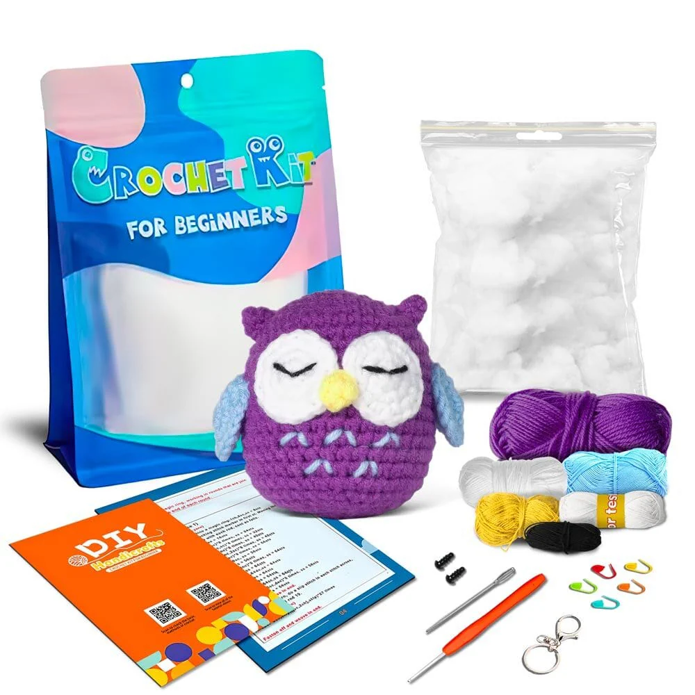 Sleepy Owl - Crochet Kit - Image 2