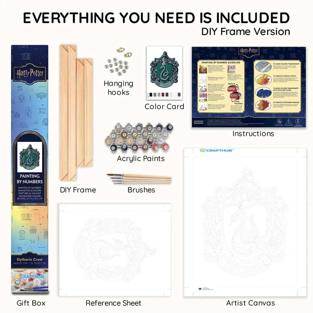 Slytherin Crest - Paint By Numbers Kit - Image 7
