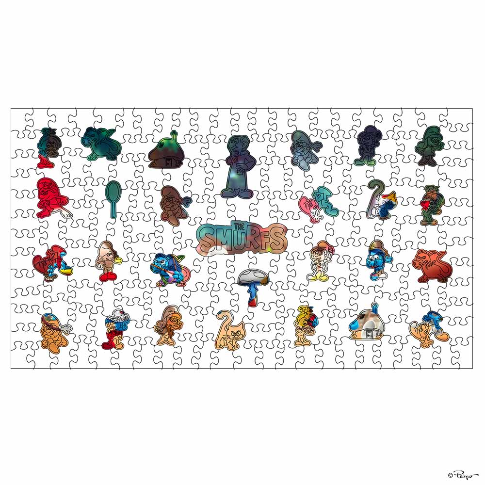 Smurfs' Village - Wooden Jigsaw Puzzle - Image 2
