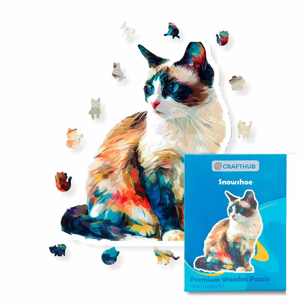 Snowshoe Cat - Jigsaw Puzzle - Image 2