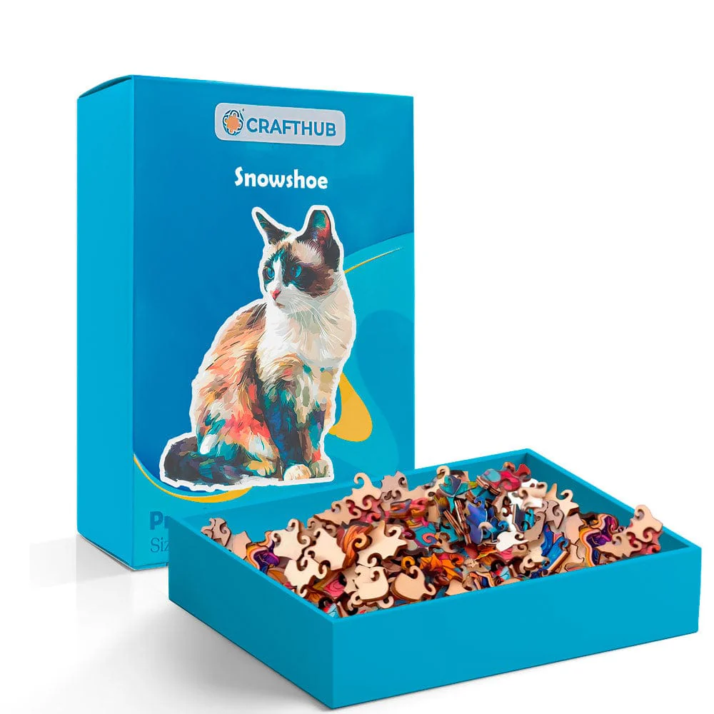 Snowshoe Cat - Jigsaw Puzzle - Image 4