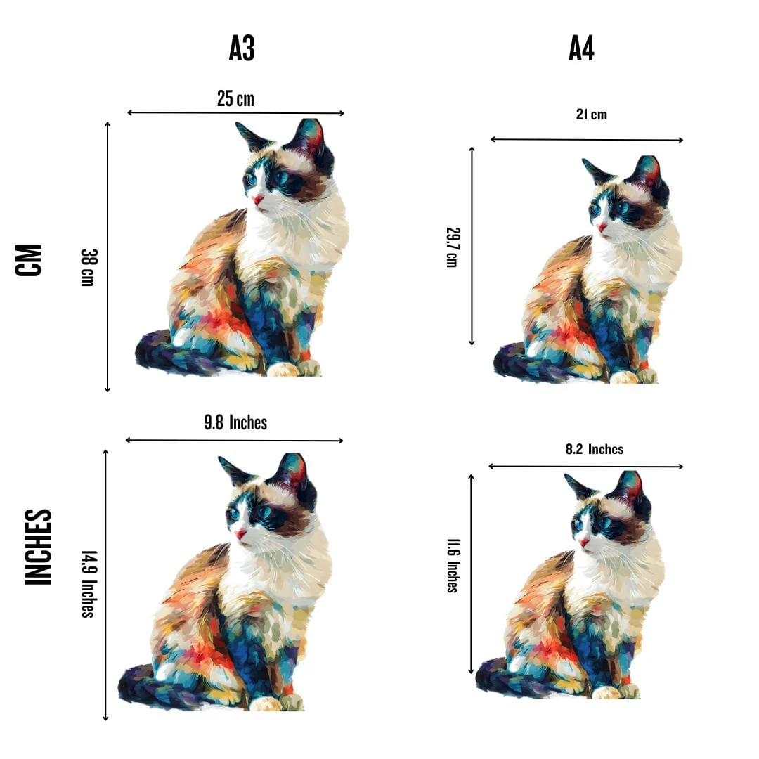 Snowshoe Cat - Jigsaw Puzzle - Image 5