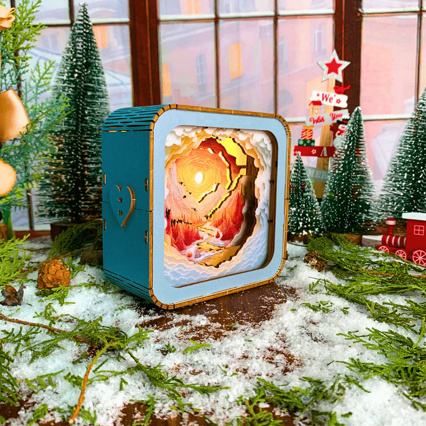 Snowy Forest - 3D Puzzle Night Lamp - Image 3