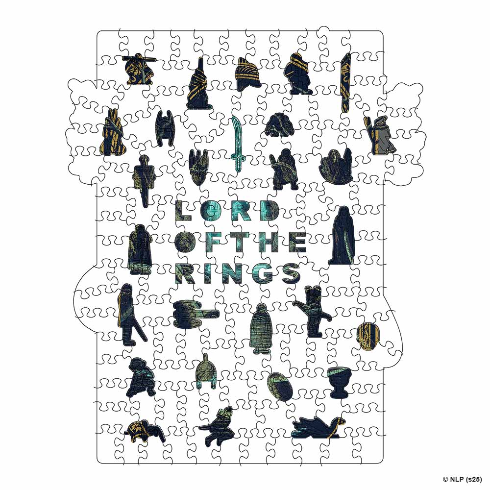 Speak Friend and Enter - Wooden Jigsaw Puzzle - Image 2