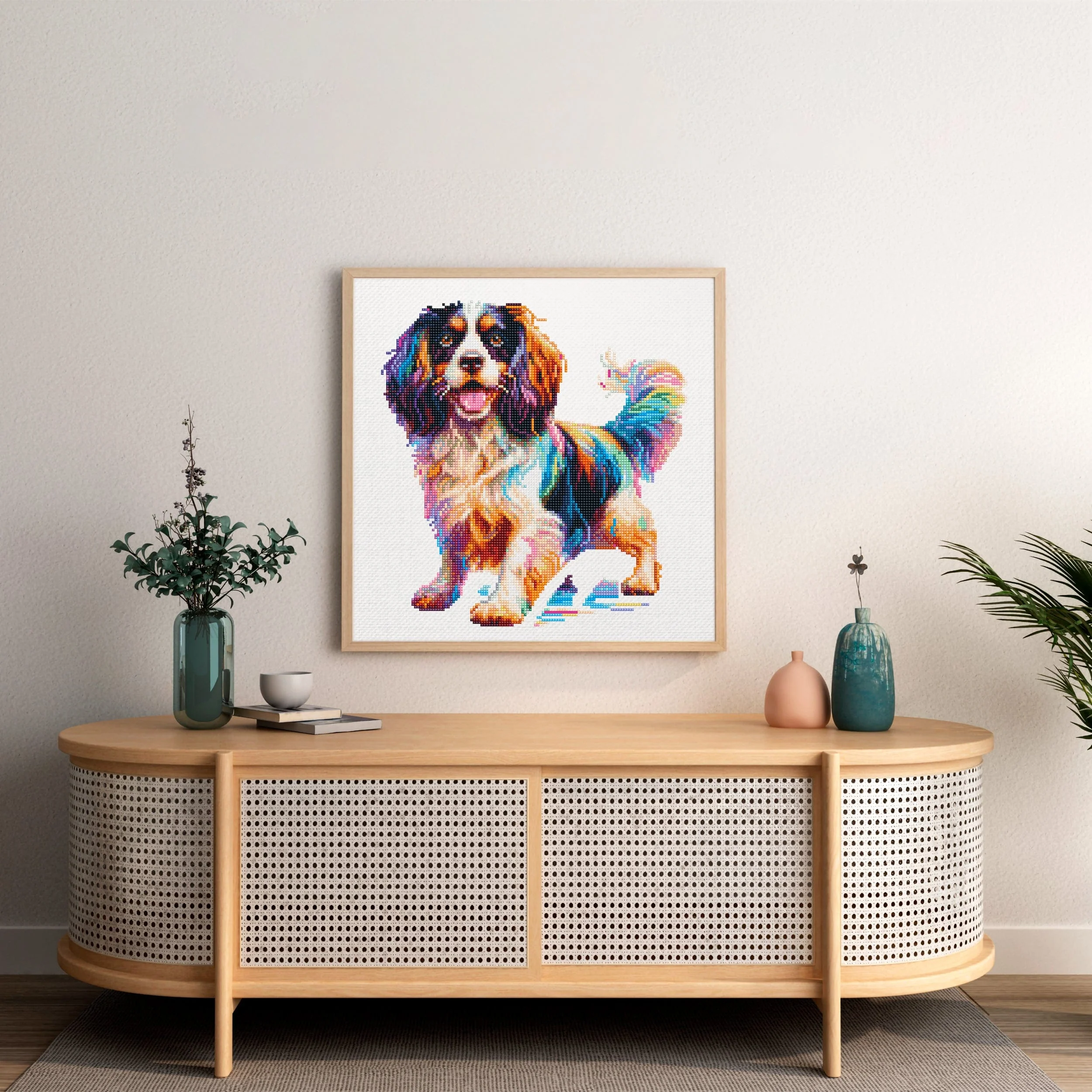 Sprocker English Springer Spaniel Dog - Diamond Painting Kit - Image 2