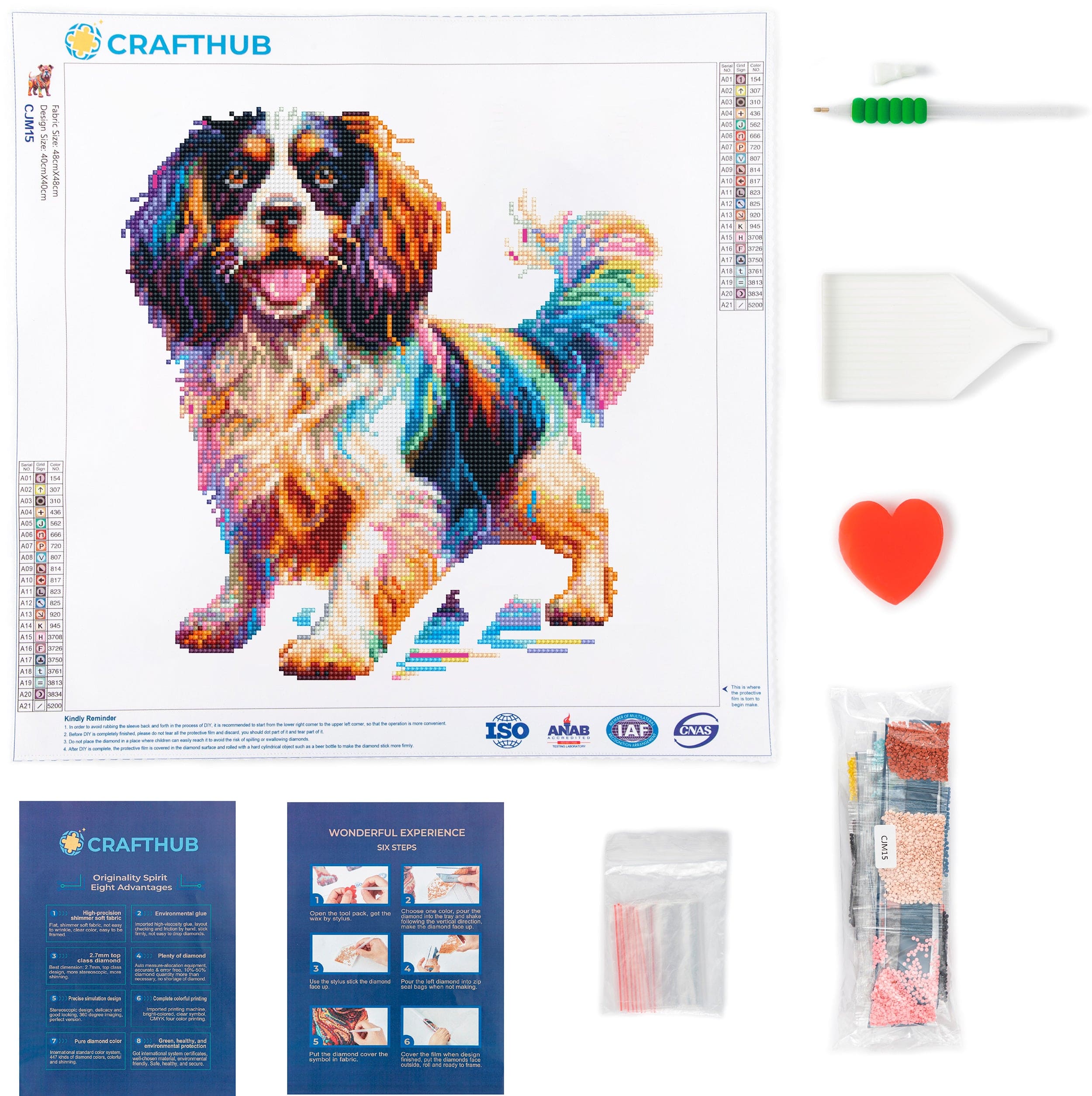 Sprocker English Springer Spaniel Dog - Diamond Painting Kit - Image 3