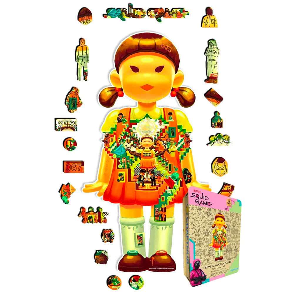 Squid Game Doll - Wooden Jigsaw Puzzle - Image 3