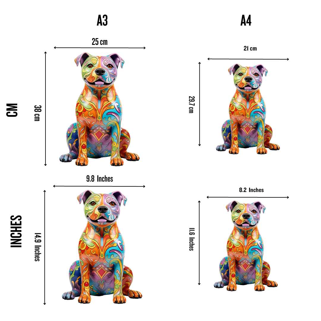 Staffordshire Bull Terrier Dog Staffy - Jigsaw Puzzle - Image 2