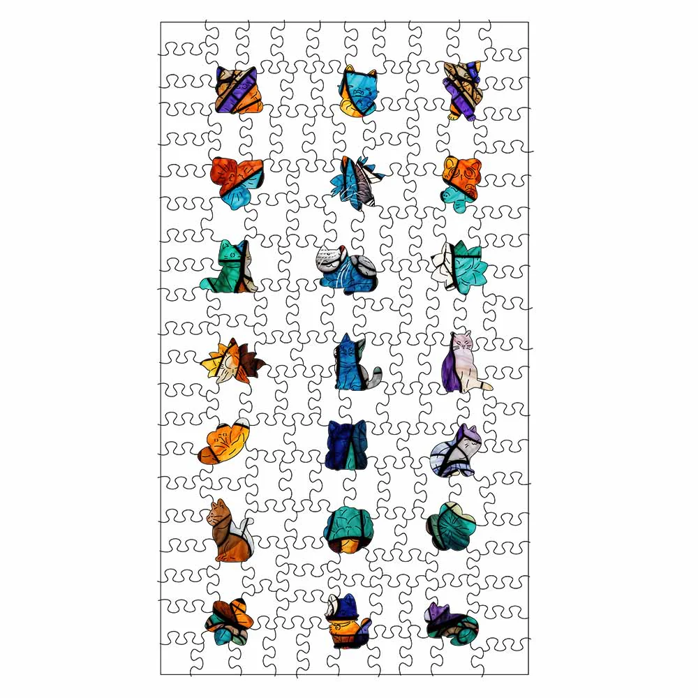 Stained Glass Cats - Jigsaw Puzzle - Image 3