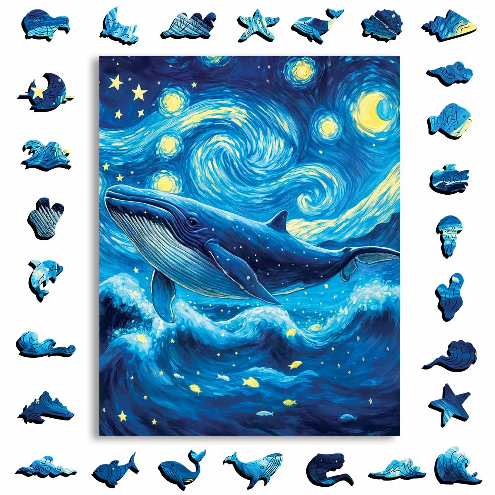 Starry Whale - Jigsaw Puzzle - Image 3