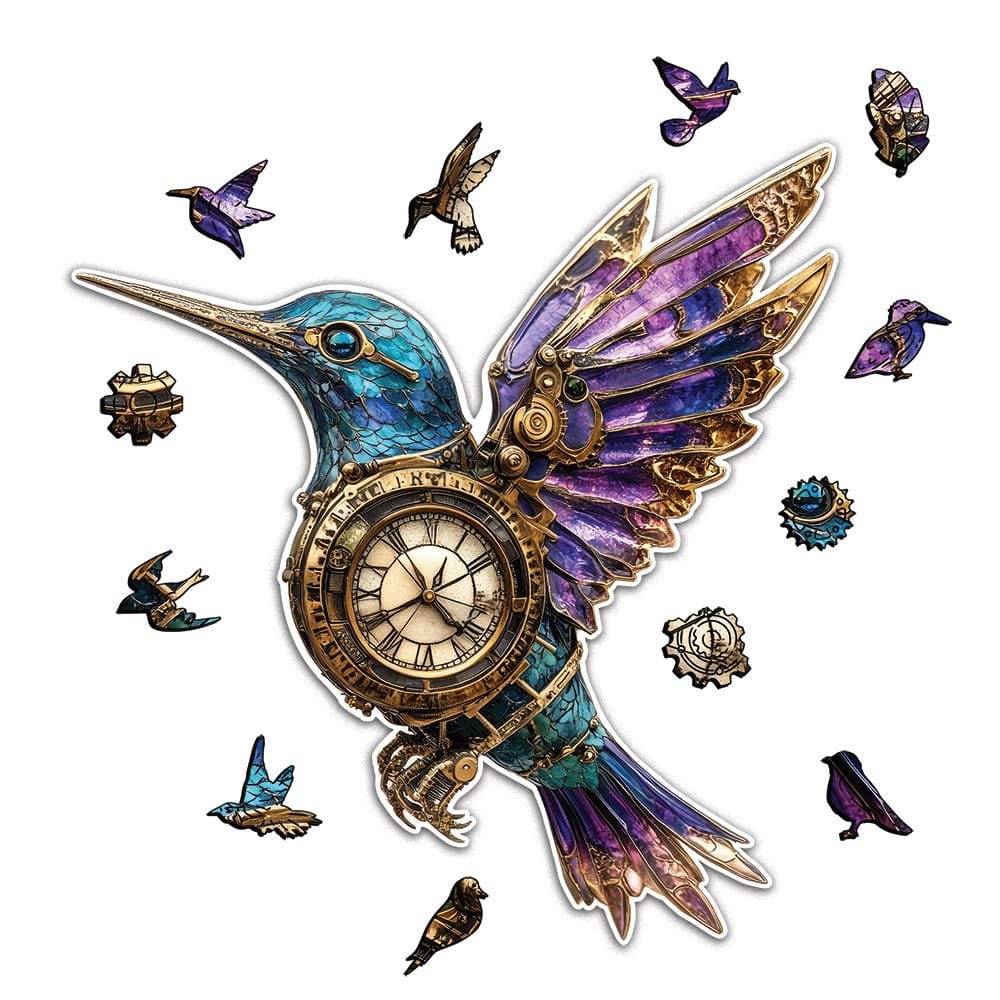 Steampunk Hummingbird - Jigsaw Puzzle - Image 3