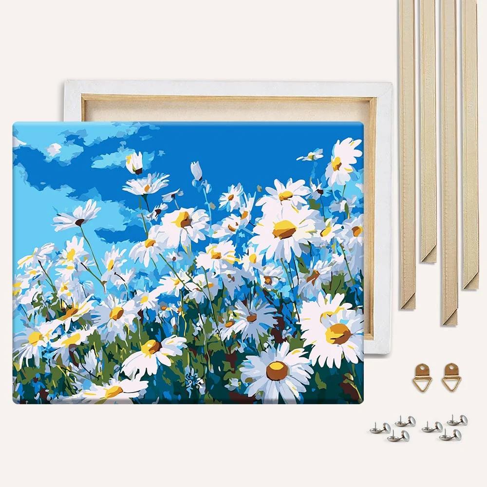 Summer Daisies - Paint By Numbers Kit - Image 3