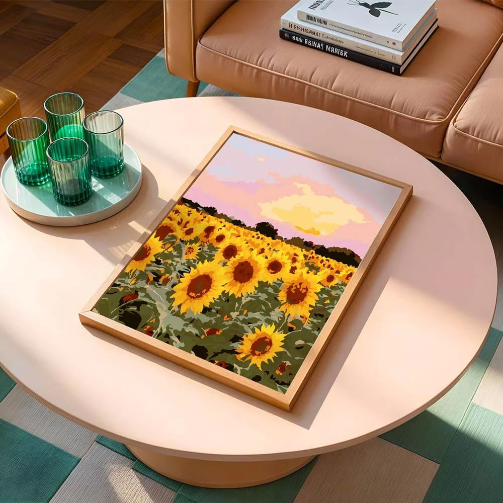 Sunflower Field - Paint By Numbers Kit - Image 5