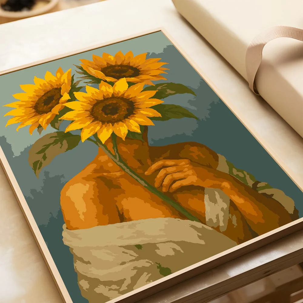 Sunflower love - Paint By Numbers Kit - Image 5