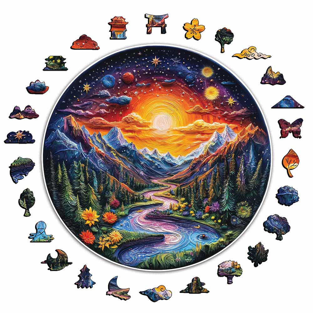 Sunlit Valley - Jigsaw Puzzle - Image 3