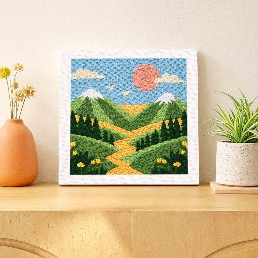 Sunny Village - Punch Needle Kit - Image 2