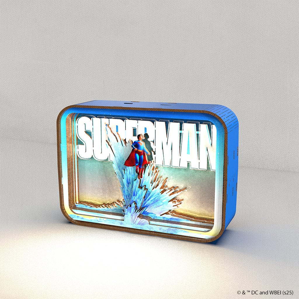 Superman - 3D DIY Wooden Puzzle Night Lamp - Image 3
