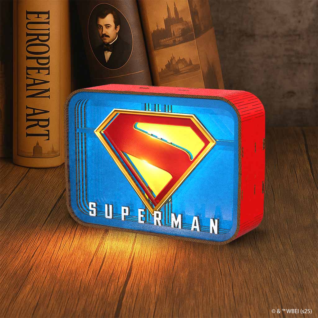 Superman Logo - 3D DIY Wooden Puzzle Night Lamp - Image 2